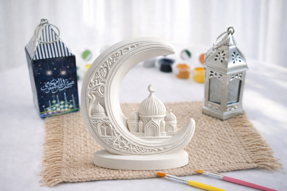 Crescent and mosque