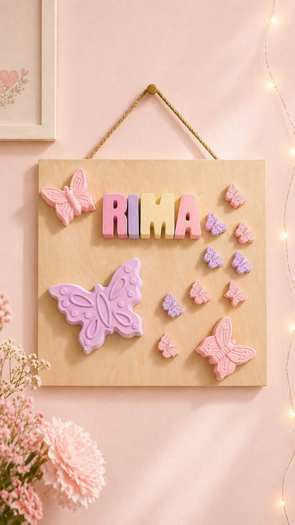 Butterfly Dream Name Plaque